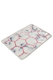 Mijölnir Alfombrilla de Baño Honeycomb 40 x 60 cm | 100% Poliéster, Antideslizante, Lavable a Máquina, Secado Rápido, Antibacteriana y de Fácil Limpieza | Confort y Lujo
